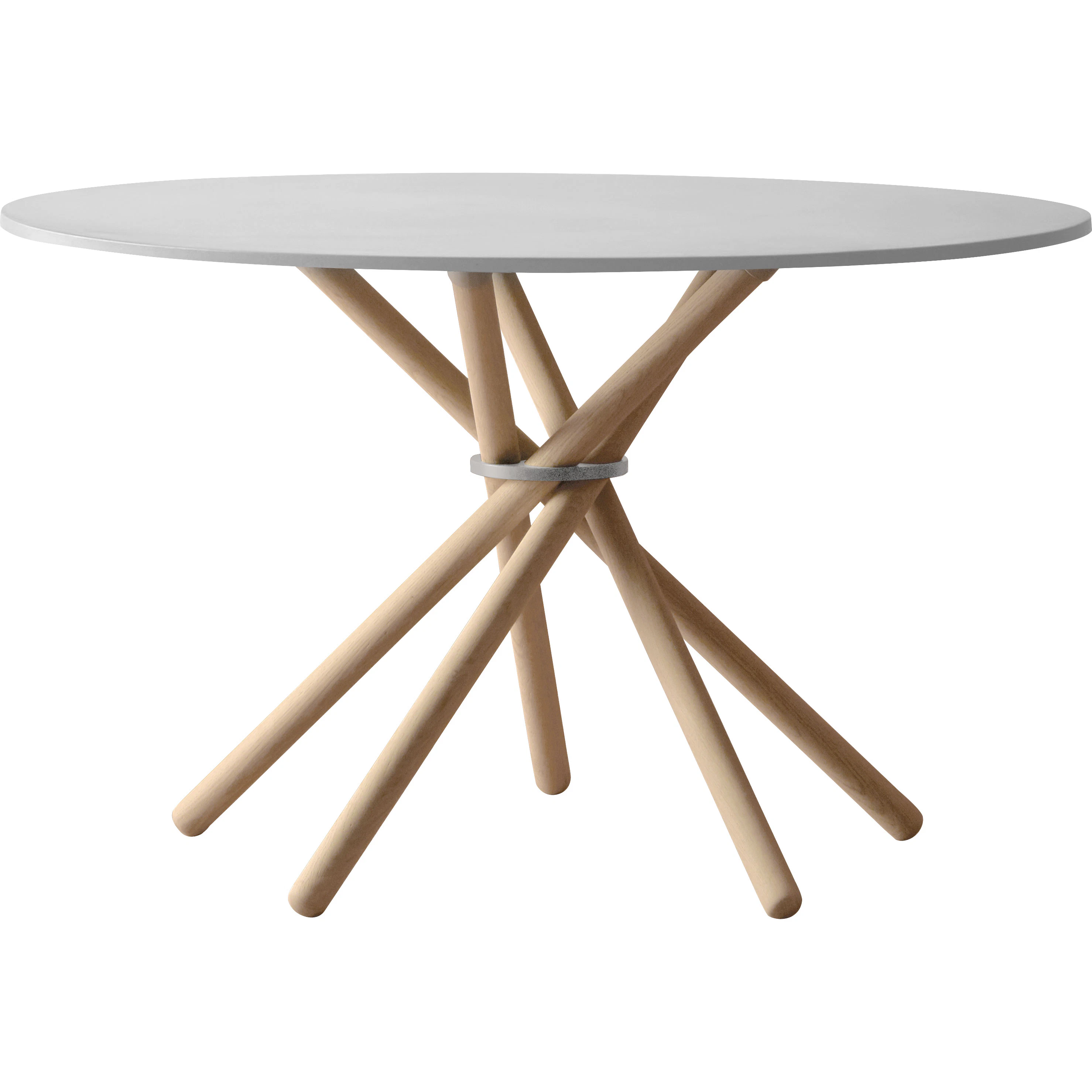 Eberhart Hector 120 Matbord Ljus Betong / - Matbord & Barbord Ek Ljus Ek