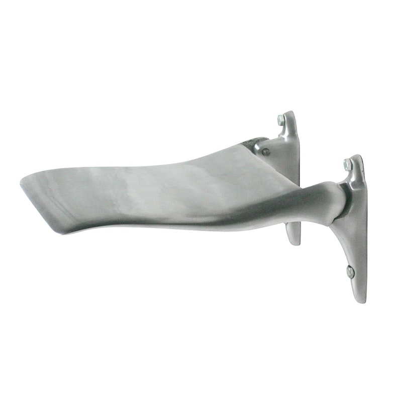 Stol Väggmonterad Fällbar, Matt Aluminium