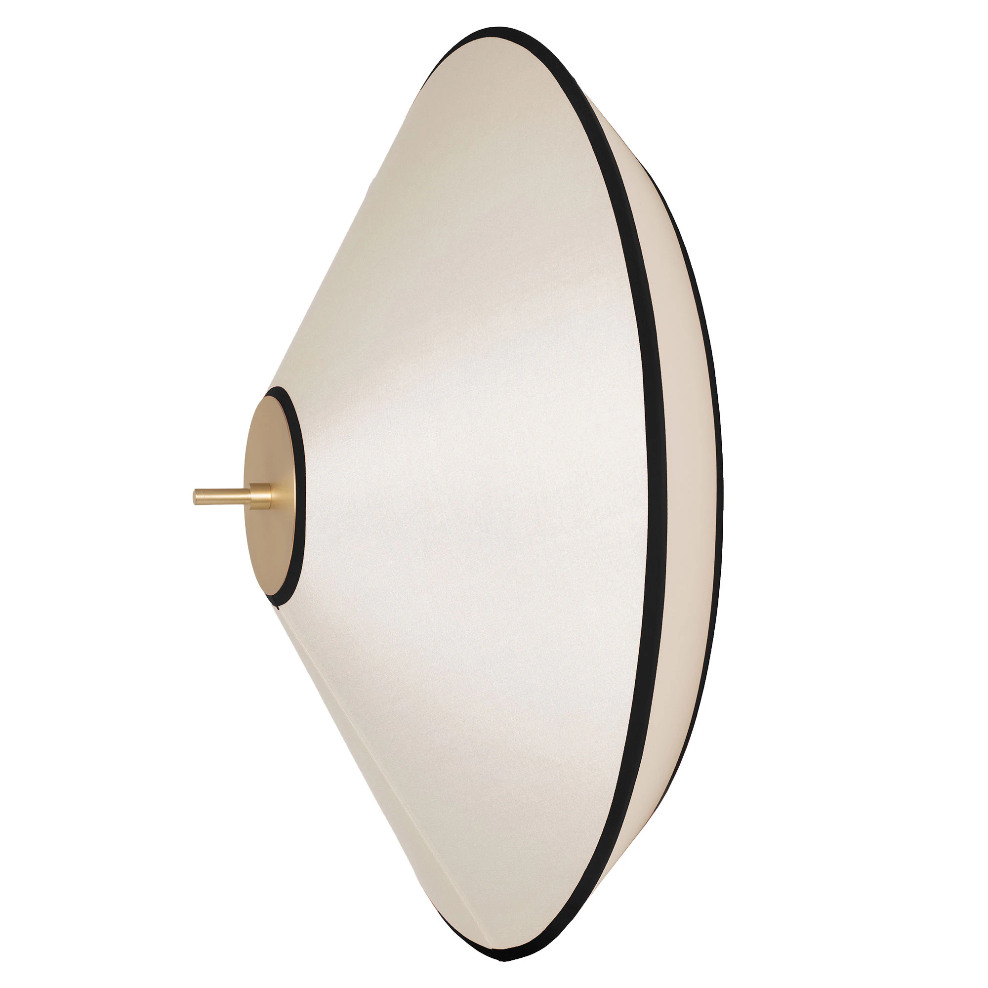 Edgeform Tafta V&auml;gglampa &Oslash;52 Cm / Off-white - V&auml;gglampor St&aring;l Svart