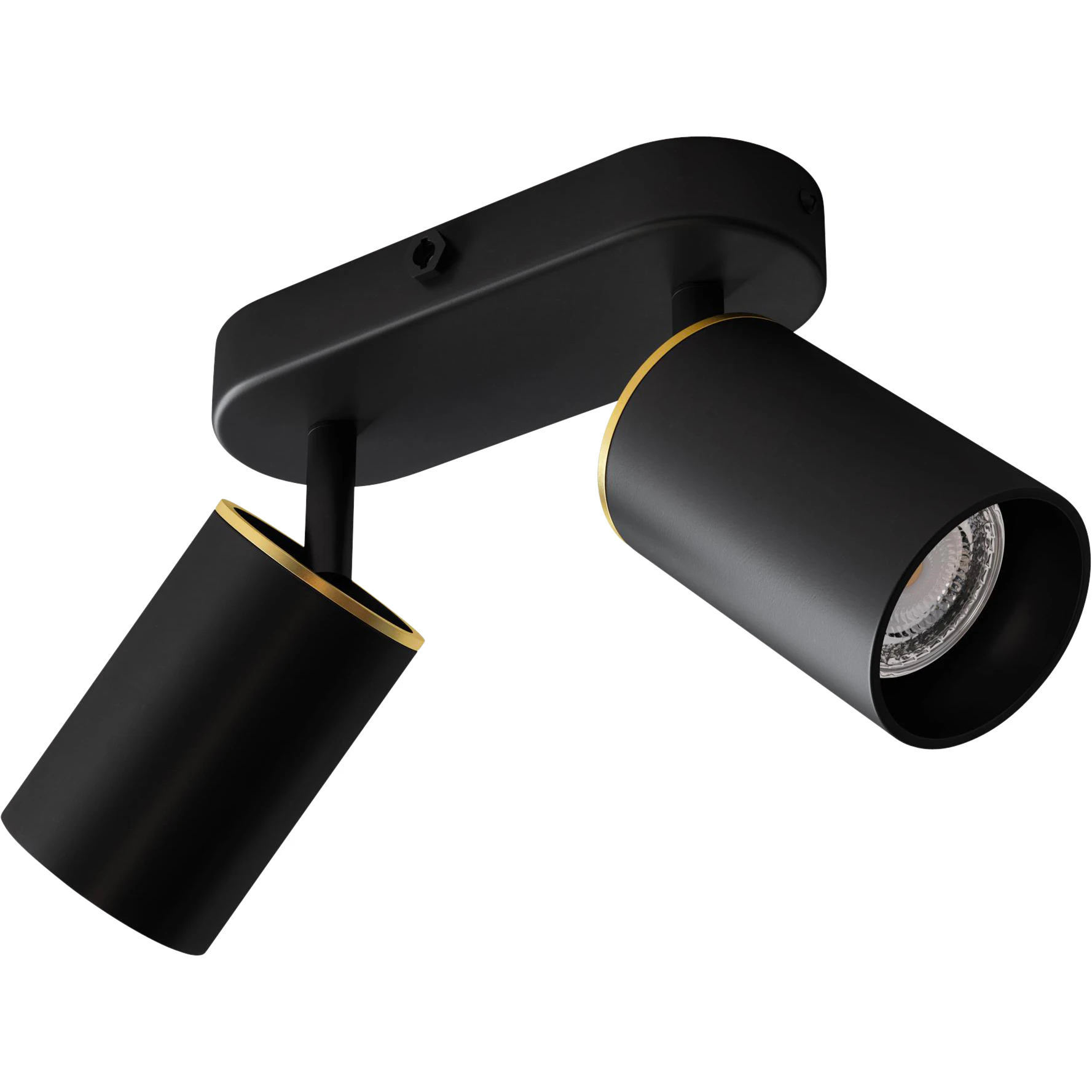 Edgeform Edgespot Double 65 Spotlight / Mässing - Spotlights Aluminium Svart