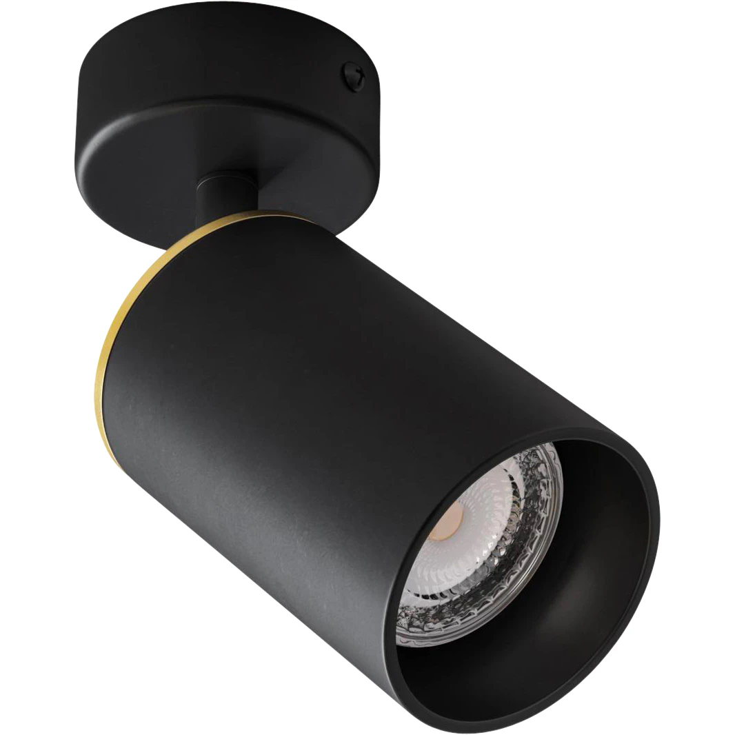 Edgeform Edgespot Single 65 Spotlight / Mässing - Spotlights Aluminium Svart