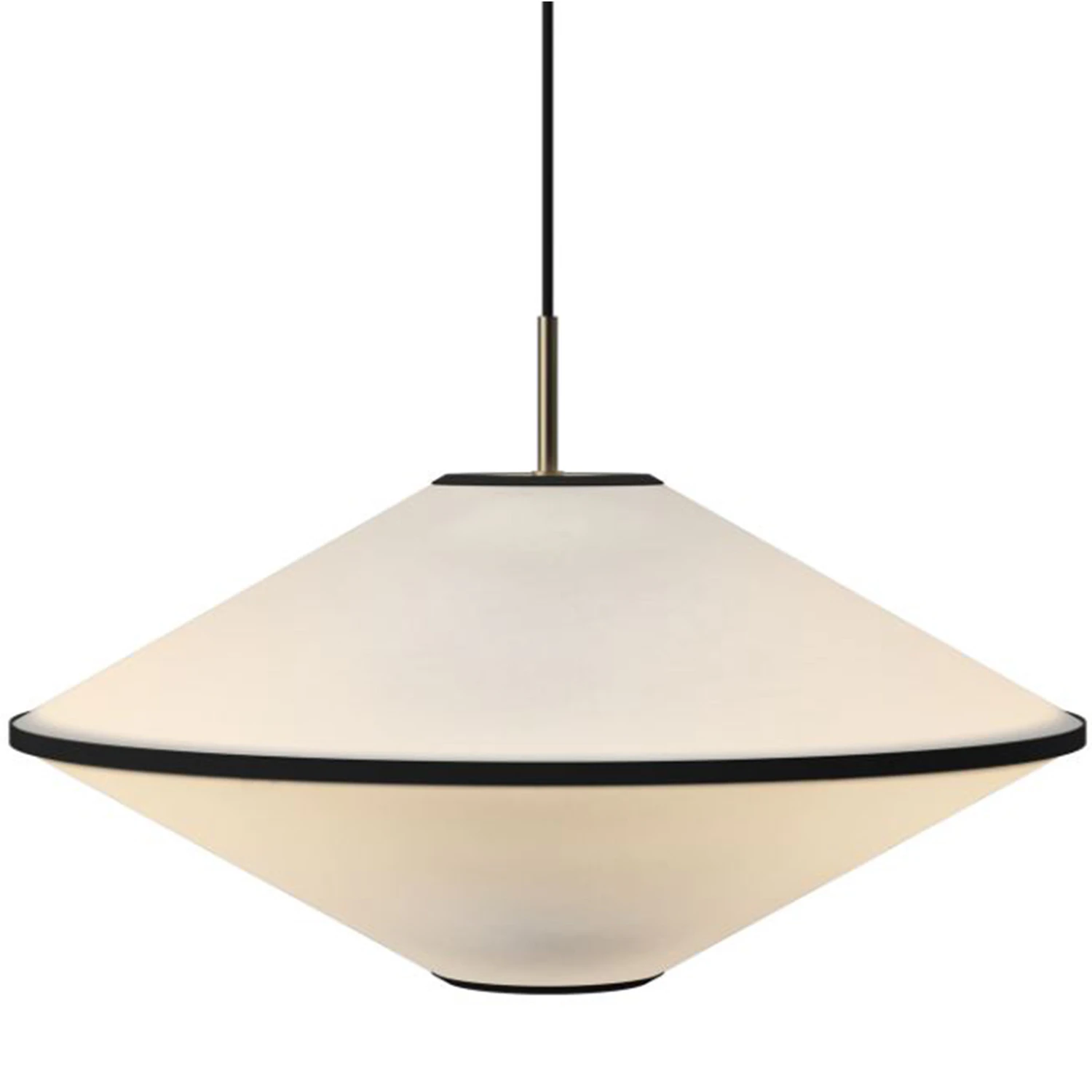 Edgeform Tafta Pendel Ø52 Cm /off-white - Pendellampor Textil Svart