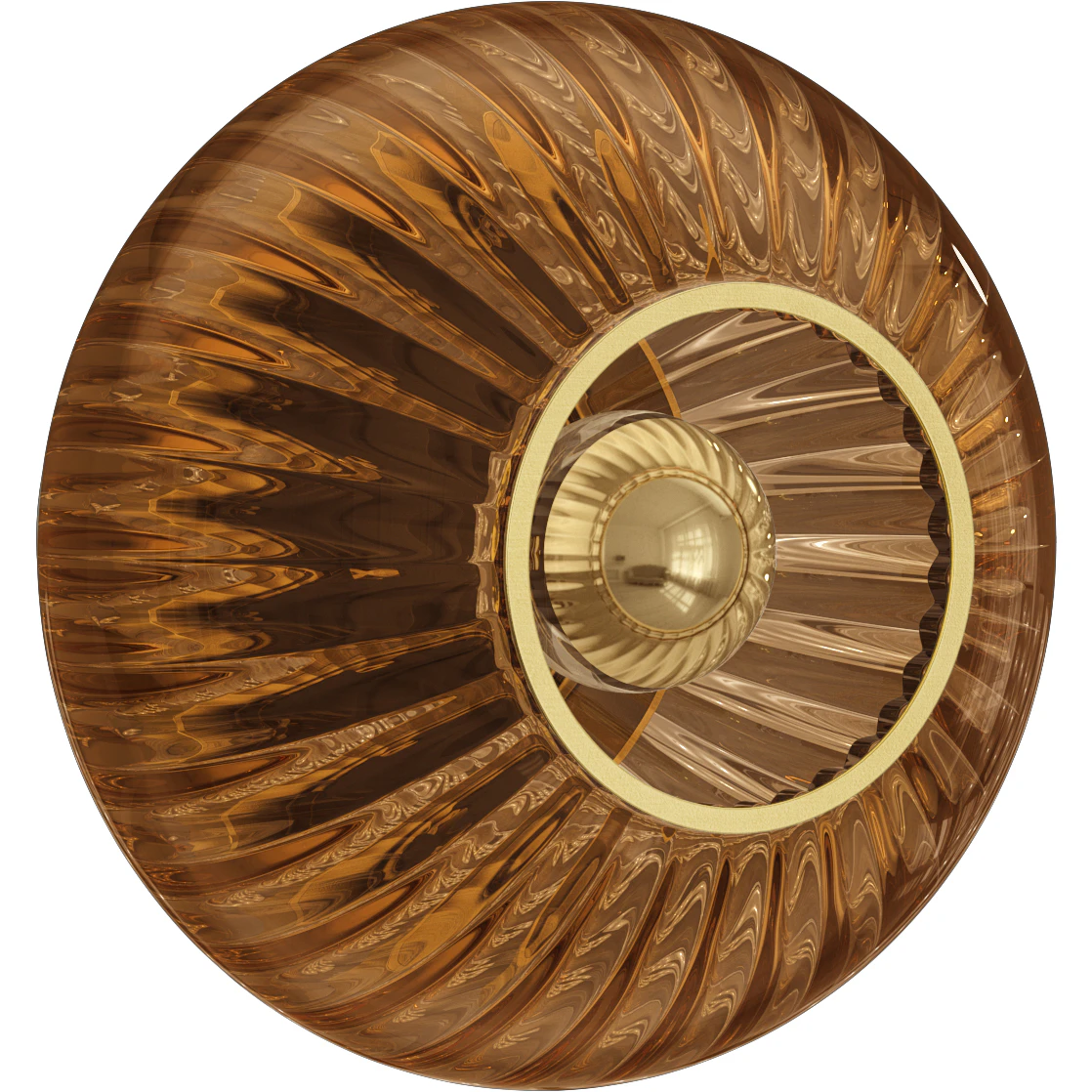 Edgeform Urc 19 V&auml;gglampa Amber - V&auml;gglampor Munbl&aring;st Glas B&auml;rnsten