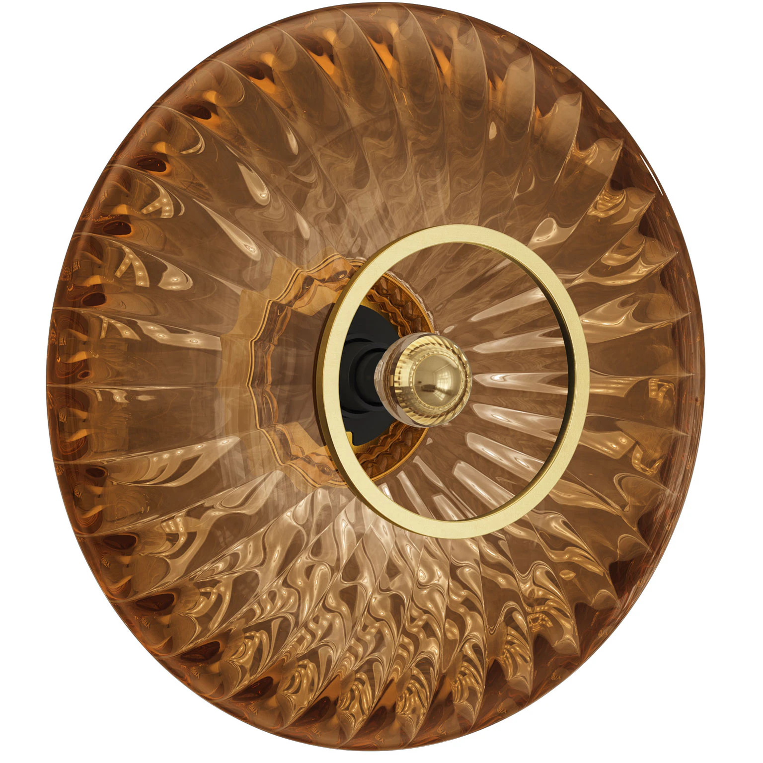 Edgeform Urc 36 V&auml;gglampa Amber - V&auml;gglampor Munbl&aring;st Glas B&auml;rnsten