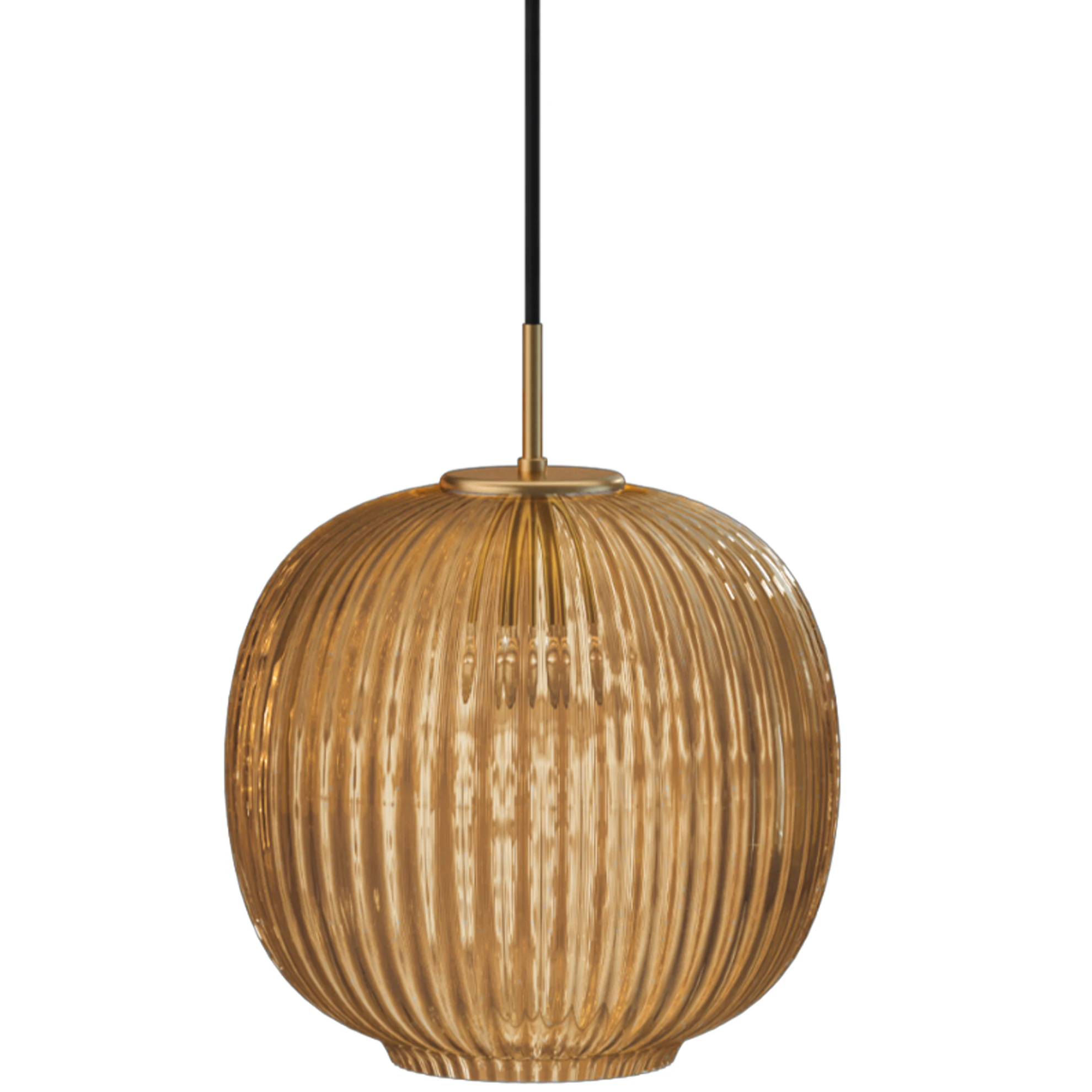 Edgeform Vibra Pendel 26 Cm Amber - Pendellampor Munblåst Glas Bärnsten