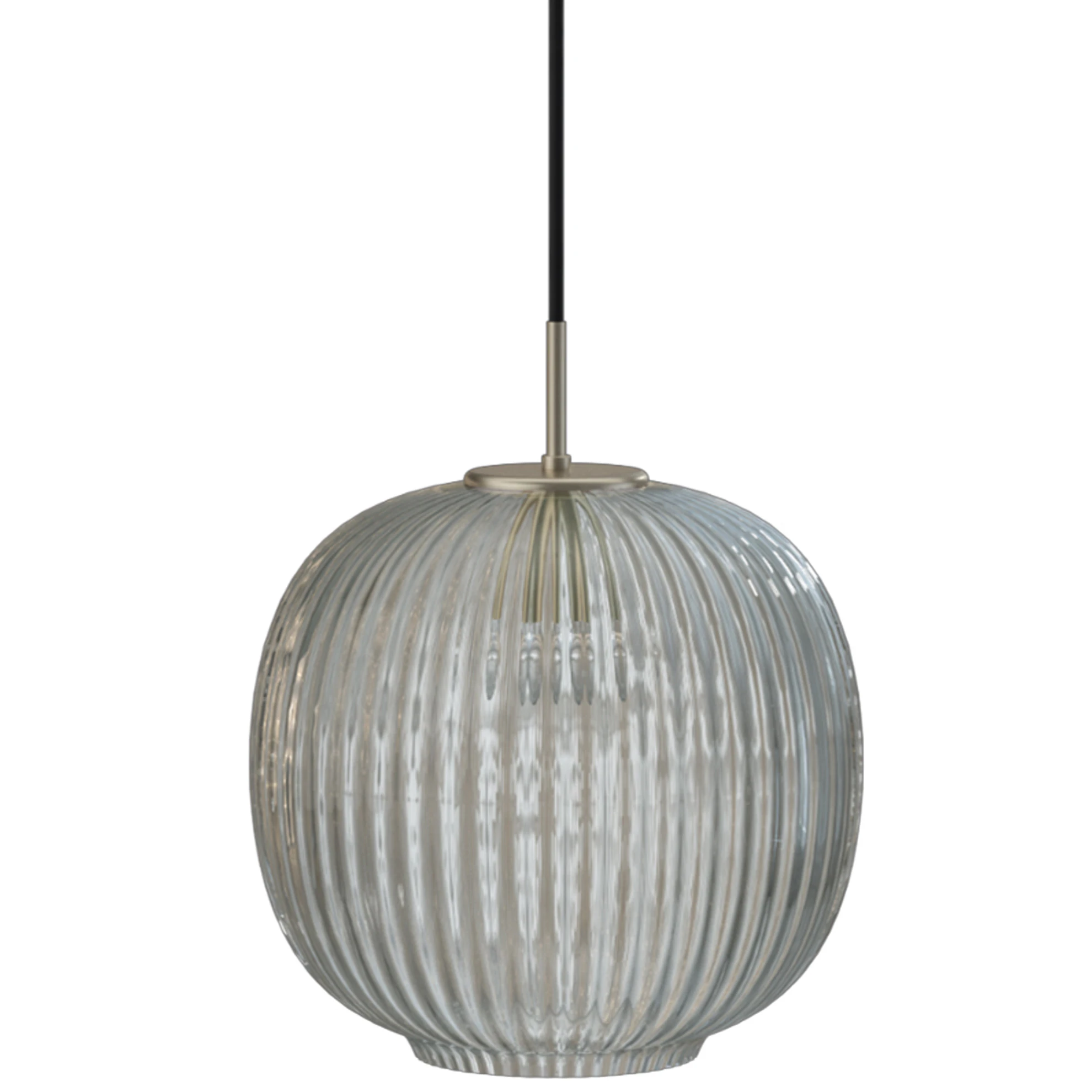 Edgeform Vibra Pendel 26 Cm Smoked Grey - Pendellampor Munblåst Glas Rökgrå
