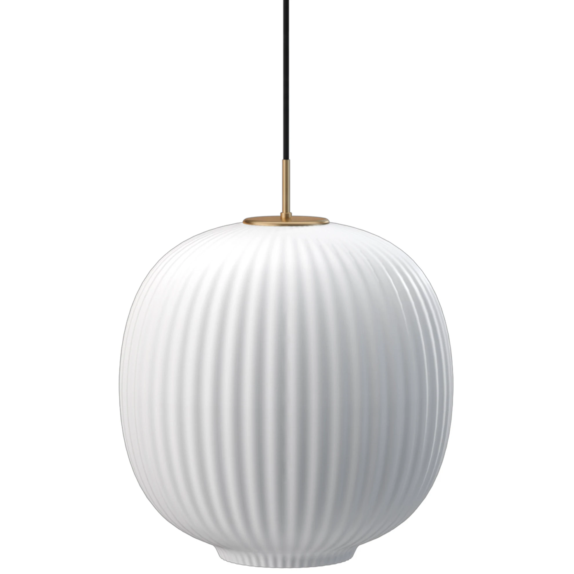 Edgeform Vibra Pendel 35 Cm - Pendellampor Munblåst Glas Opalvit
