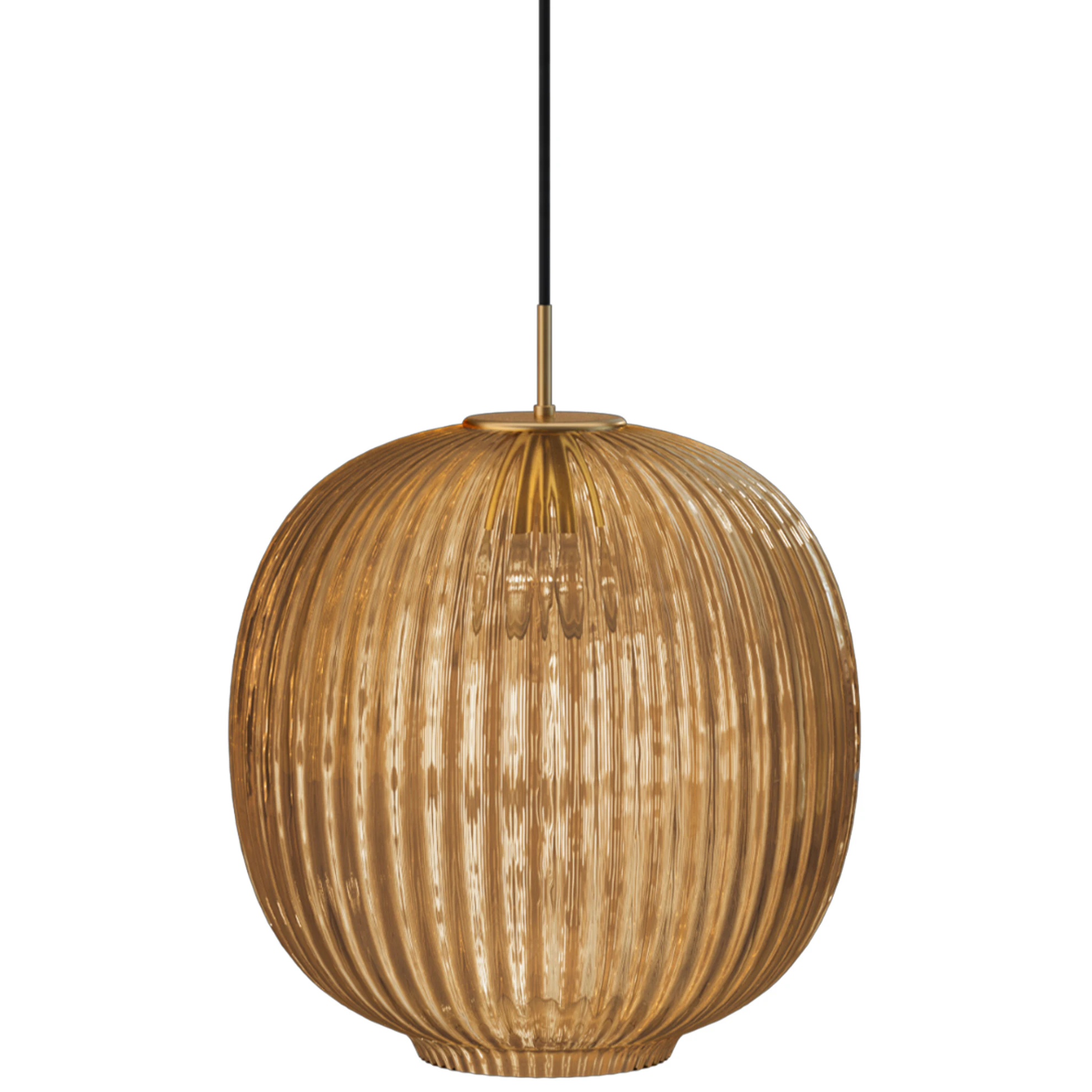 Edgeform Vibra Pendel 35 Cm Amber - Pendellampor Munblåst Glas Bärnsten