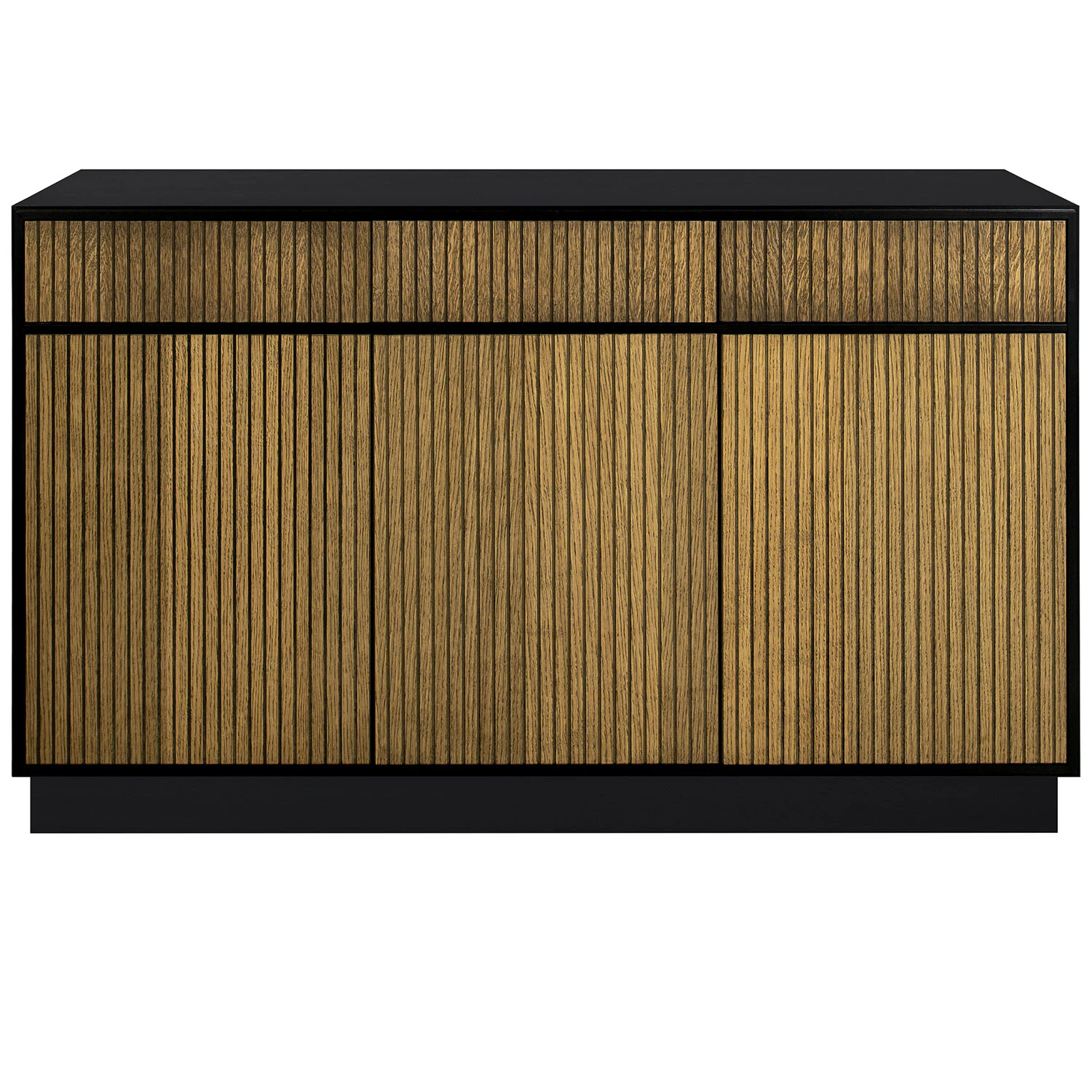 Englesson Line Burned Walnut H&ouml;g Sk&auml;nk Med 3 L&aring;dor - Sk&auml;nkar & sideboards Ekfan&eacute;r Svart