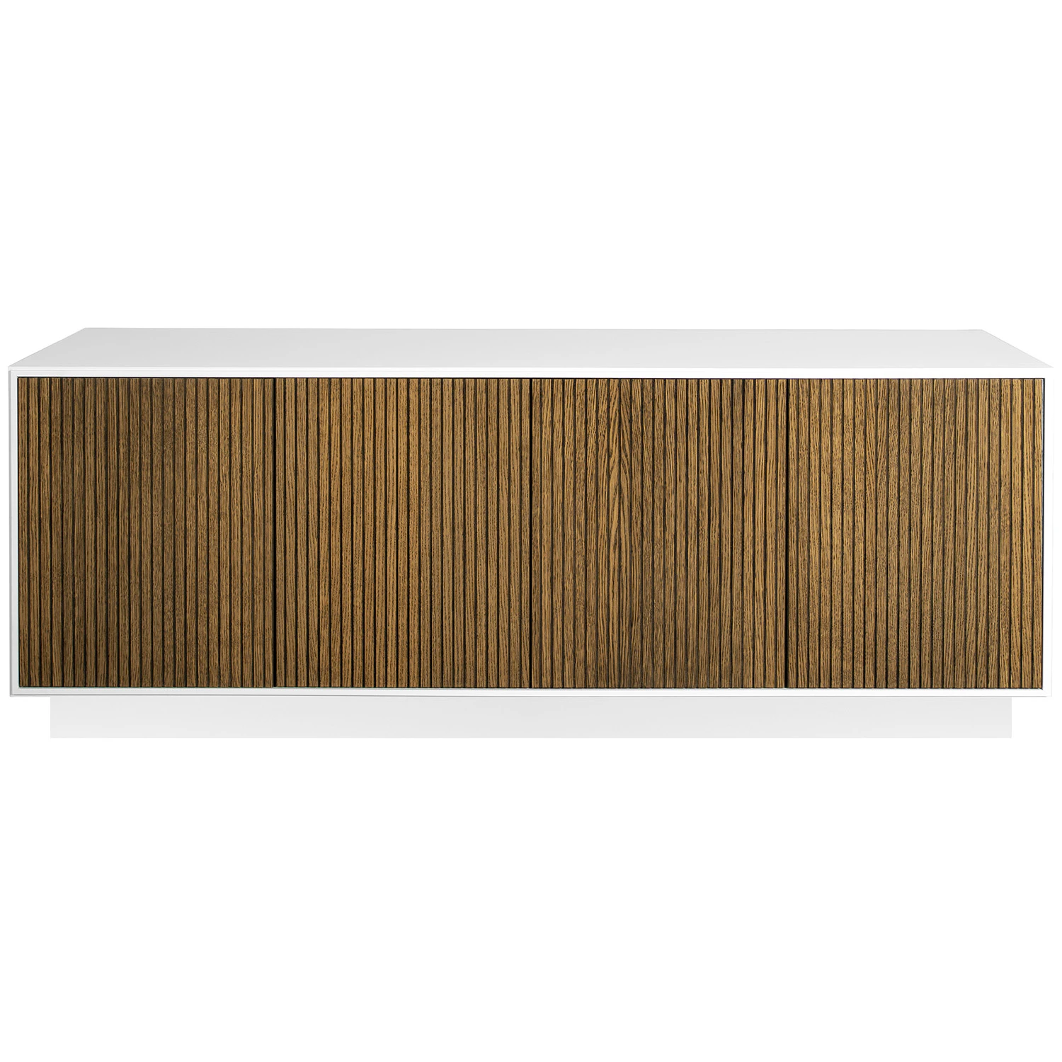 Englesson Line Burned Walnut Sk&auml;nk Med 4 D&ouml;rrar - Sk&auml;nkar & sideboards Ekfan&eacute;r Vit