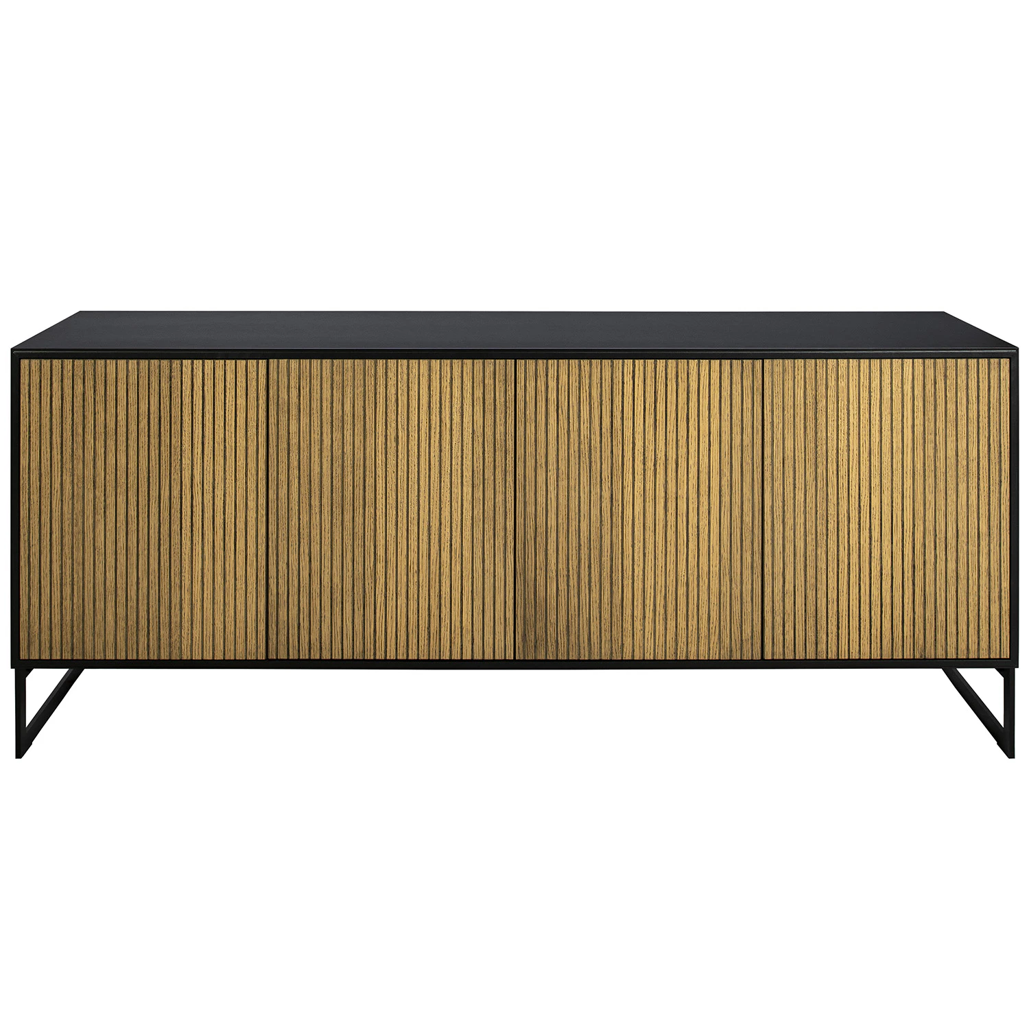 Englesson Line Burned Walnut Sk&auml;nk 4 D&ouml;rrar / - Sk&auml;nkar & sideboards Lackad Mdf Svart