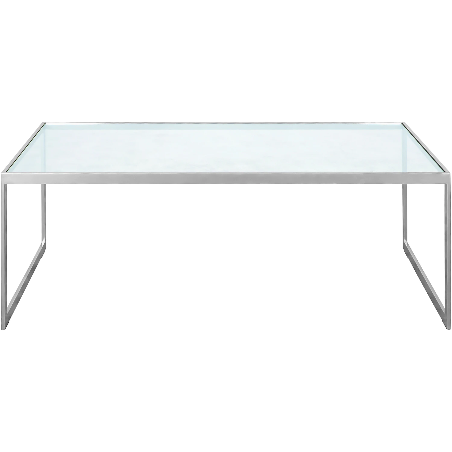 Englesson Square Soffbord 122x62 Cm / - Soffbord Glas Silver Grey