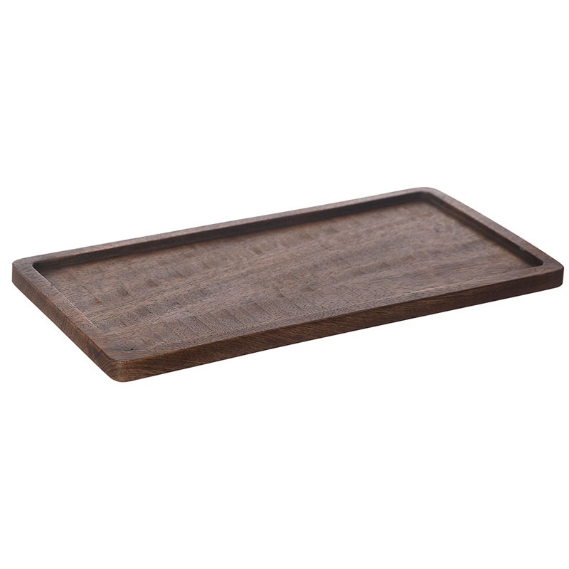 Bricka Rektangulär Mörkbrun, 30x15 cm