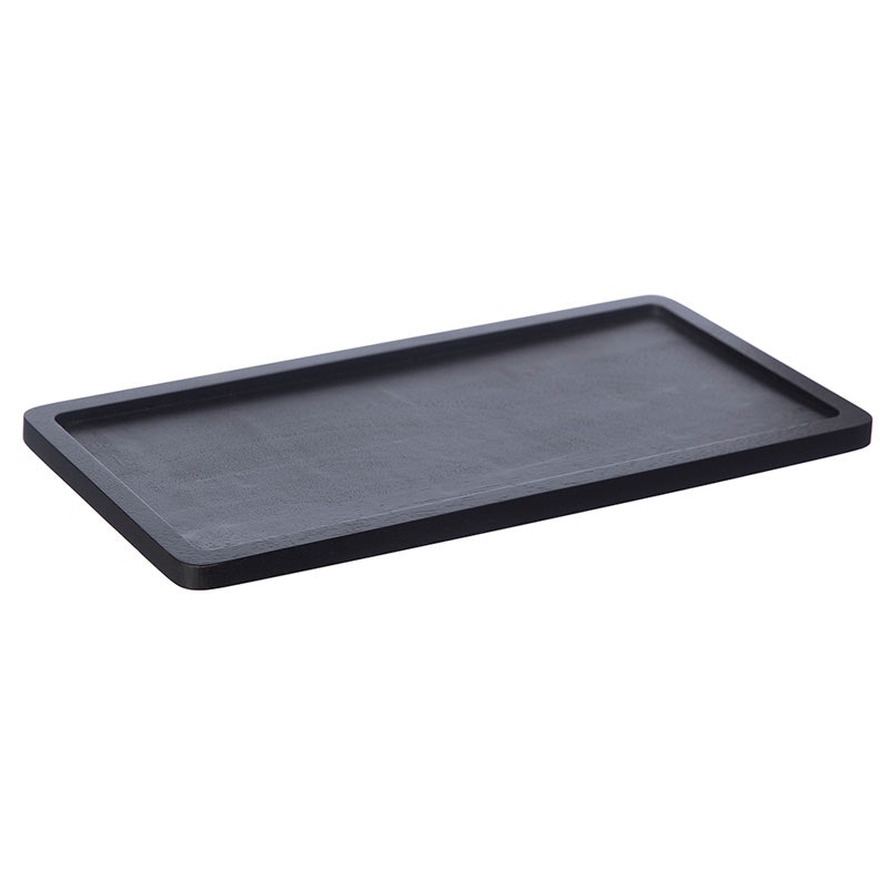 Bricka Rektangulär Svart, 30x15 cm
