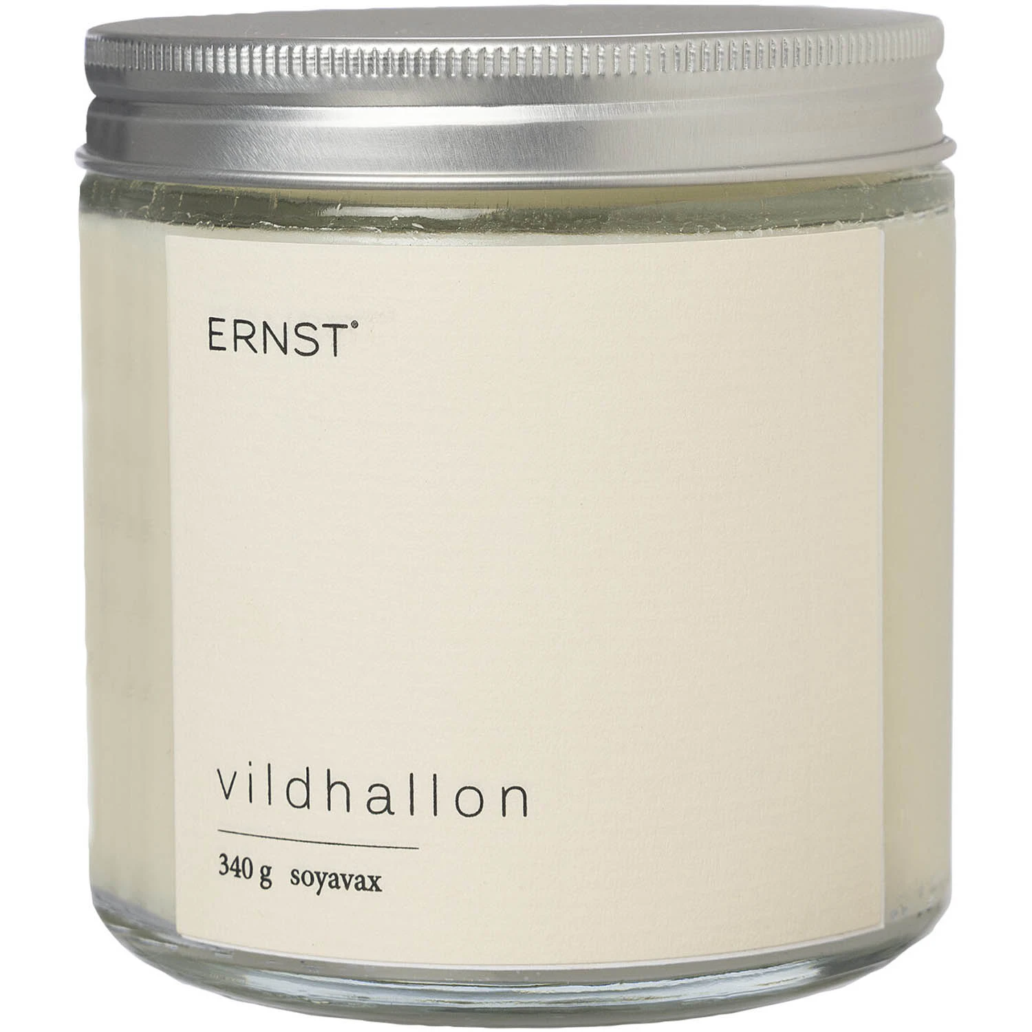 Ernst Doftljus Vildhallon 340 g - Doftljus Glas Vit