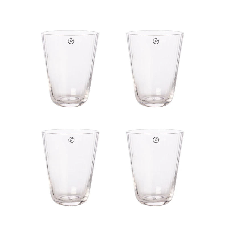 Glas Räfflad 4-pack 30 cl
