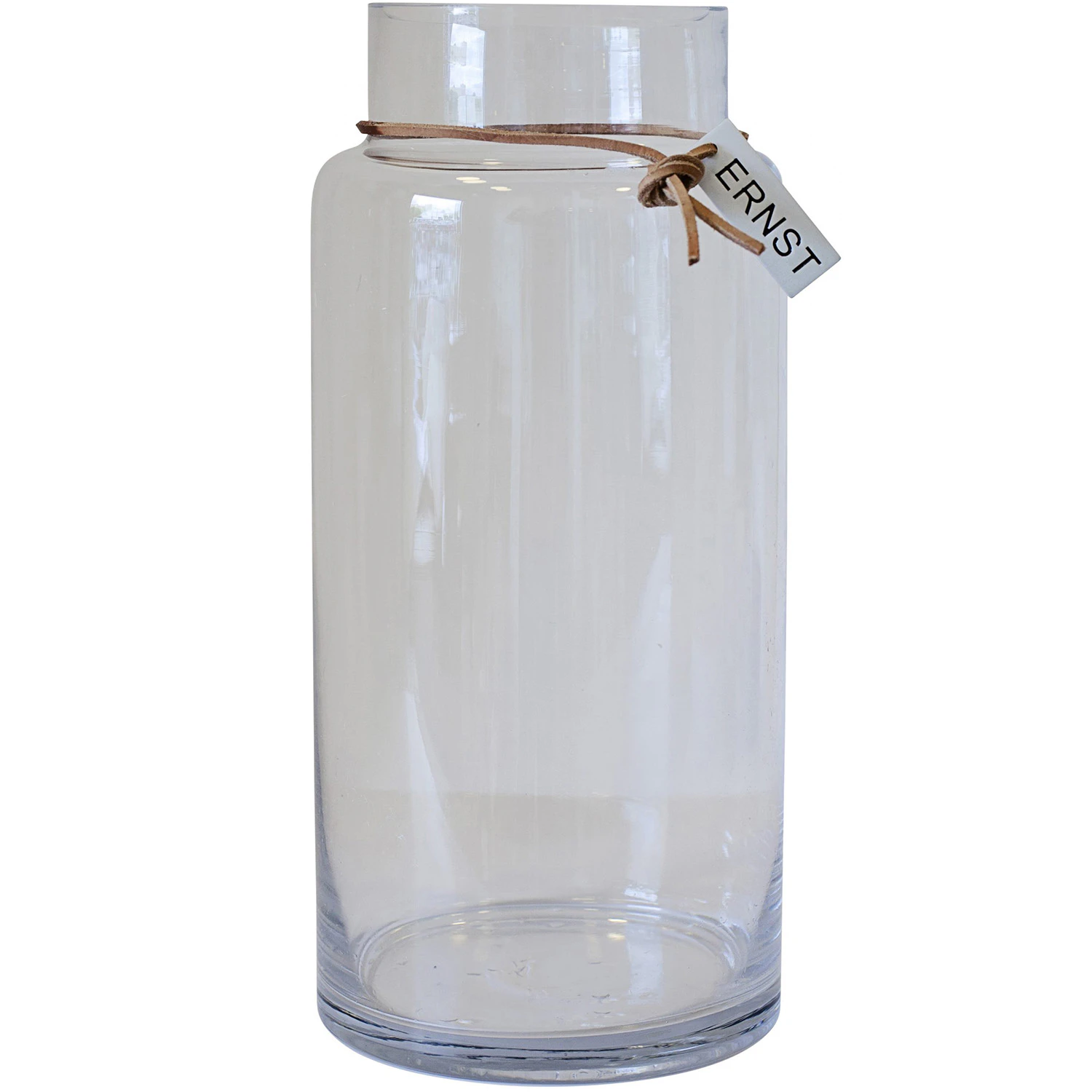 Ernst Glasvas 33x11,5 Cm - Vaser L&auml;der Klar