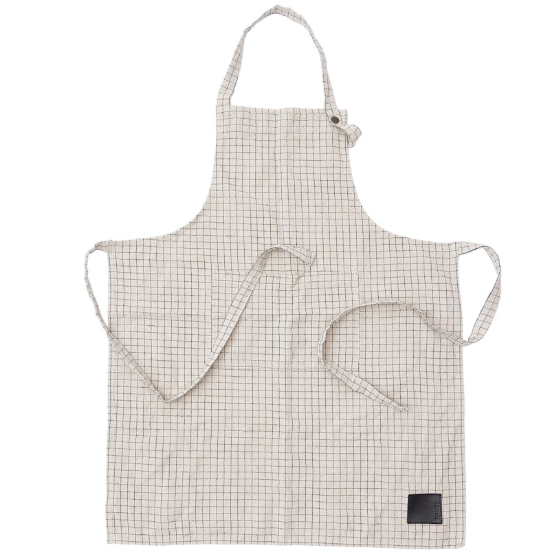 Förkläde Rutig, Beige/Svart