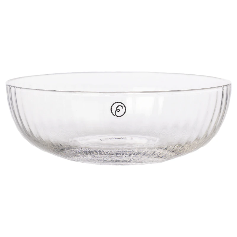 Glas Räfflad Ø13 cm