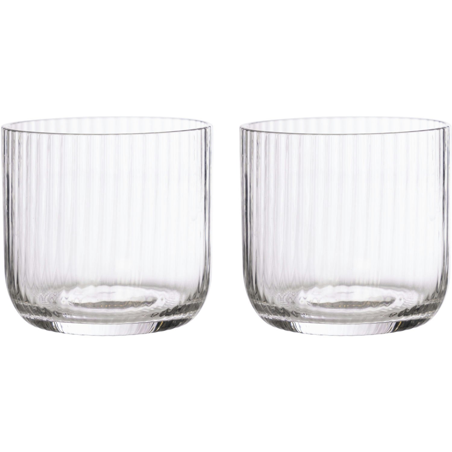 ernst räfflade 25 cl 2-pack - dricksglas glas klar