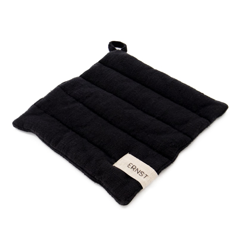 Grytlapp 23x25 cm, Svart