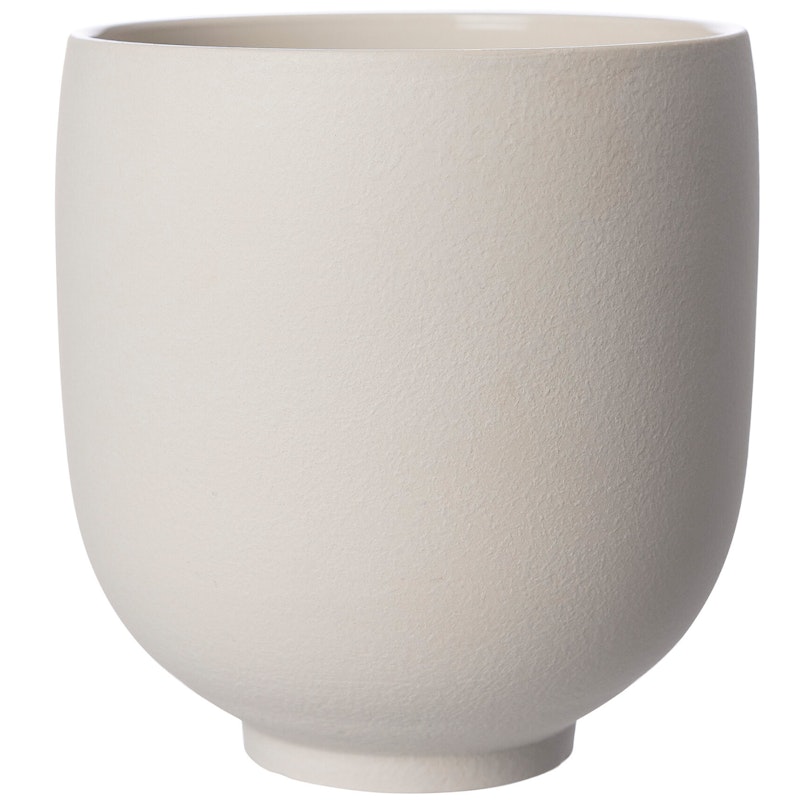 Kruka Stengods 21 cm, Naturvit