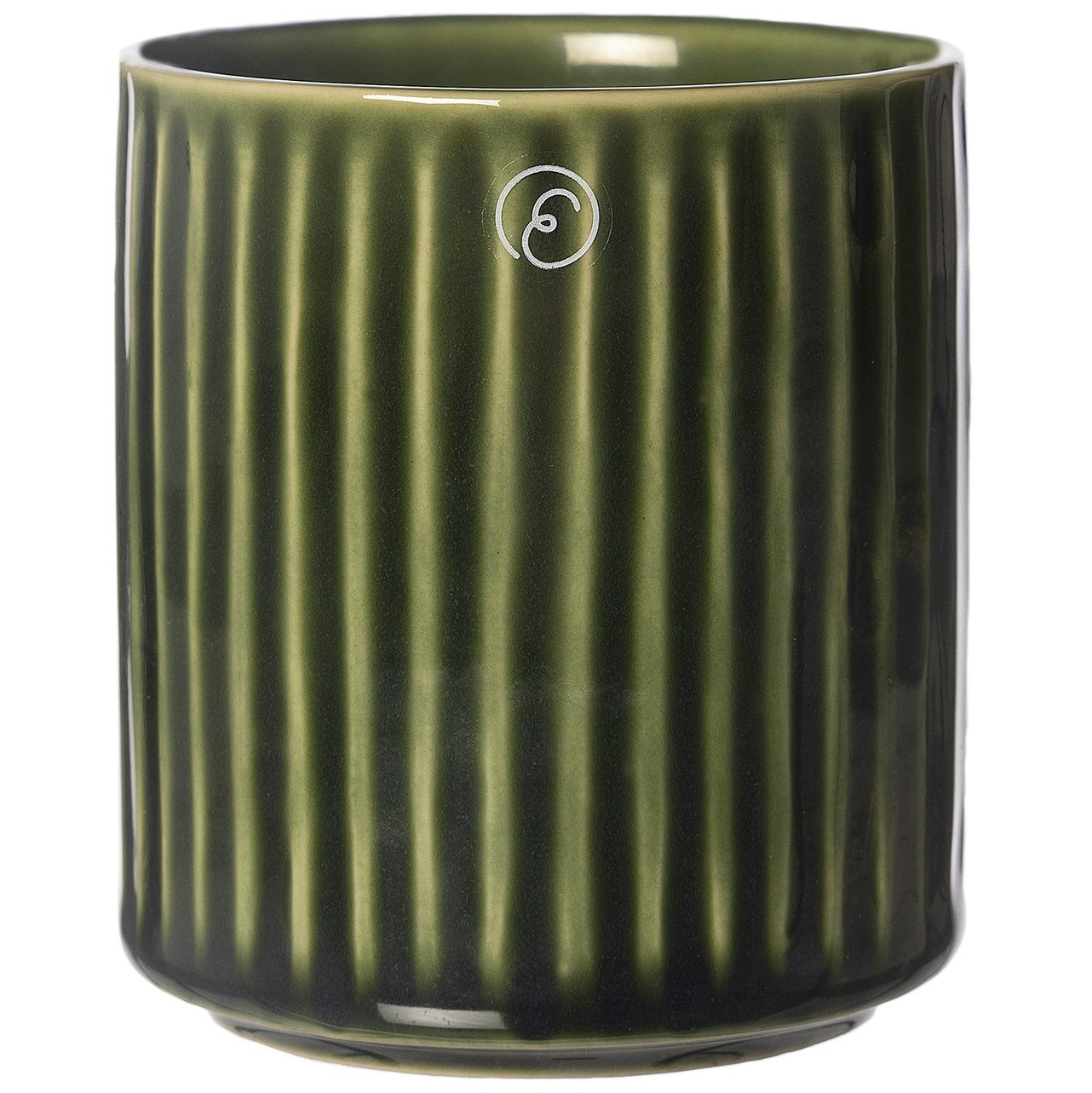 Ernst Mugg Utan &Ouml;ra 19 Cl - Kaffekoppar Stengods Gr&ouml;n