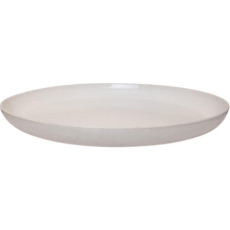 Serveringsfat 42 cm, Naturvit