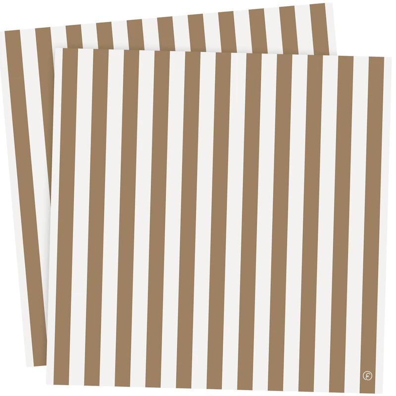 Servetter 33x33 cm 2-pack, Vit/Cola