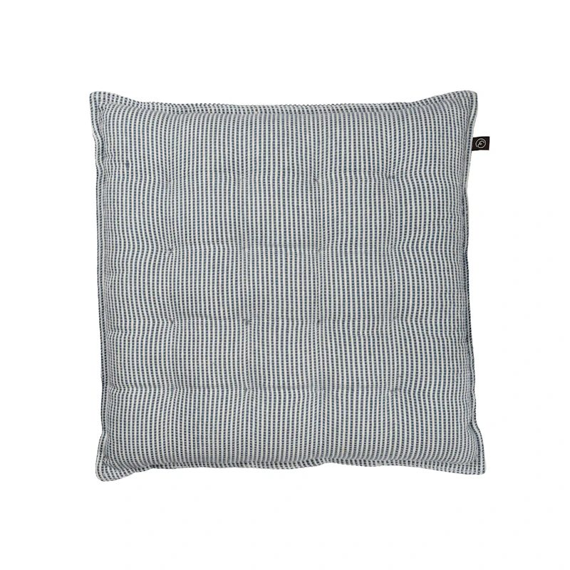 Sittdyna 40x40 cm, Vit / Blå