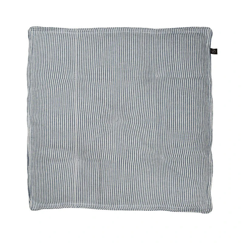 Sittdyna 45x45 cm, Vit / Blå