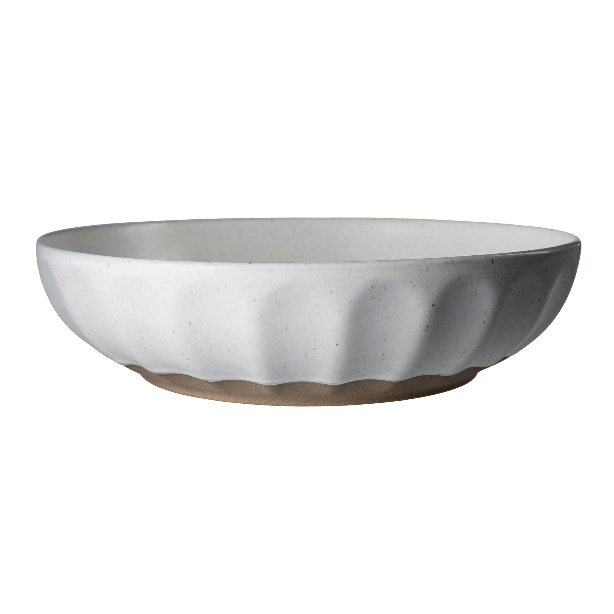 Ernst Sk&aring;l 24 Cm / Natur - Serveringssk&aring;lar Stengods Vit