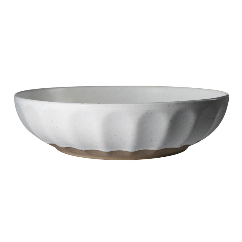 Skål 24 cm, Vit / Natur