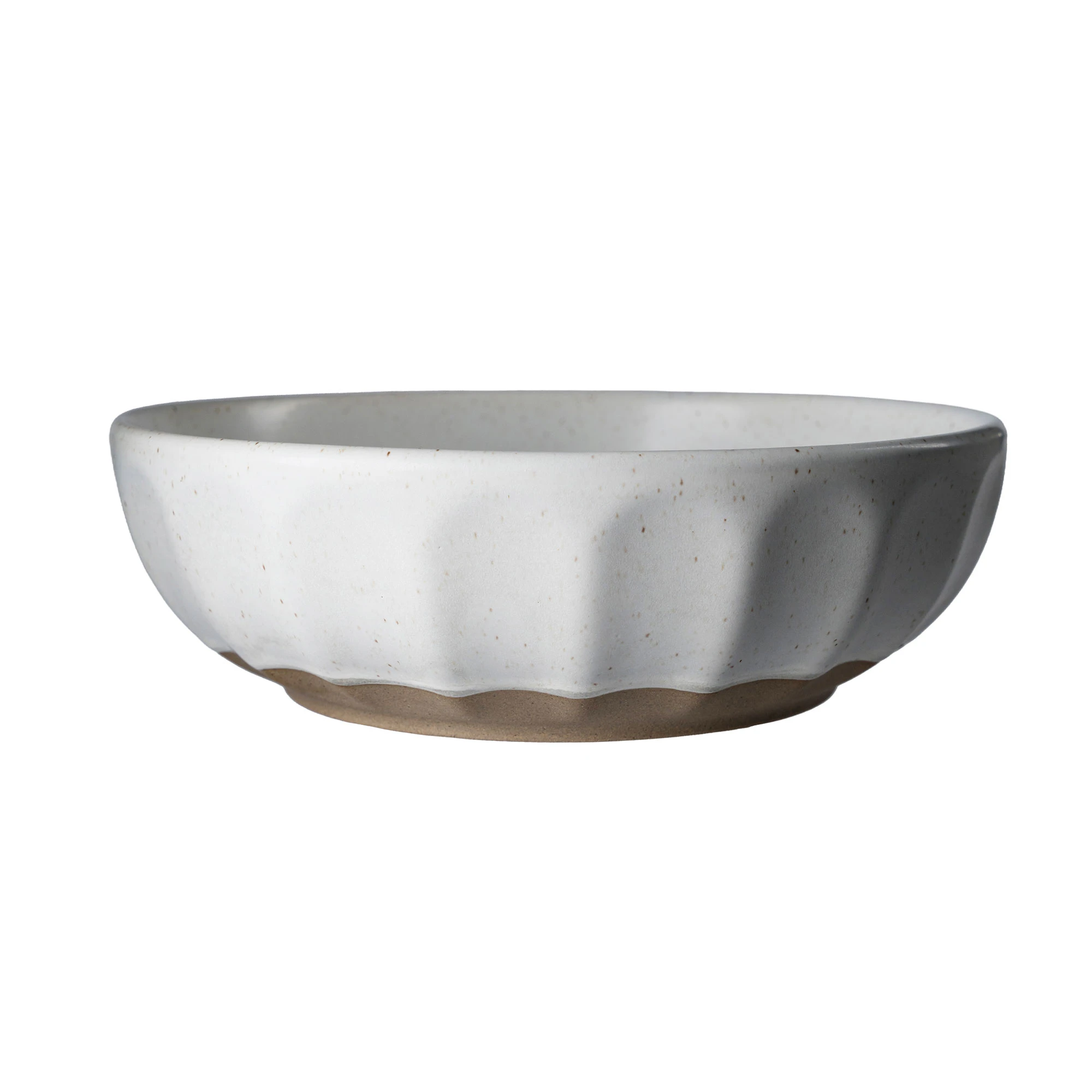 Ernst Sk&aring;l 20 Cm / Natur - Serveringssk&aring;lar Stengods Vit