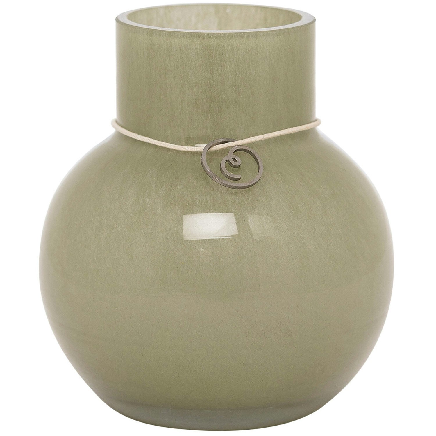 Ernst Vas 10 Cm - Vaser Glas Gr&ouml;n