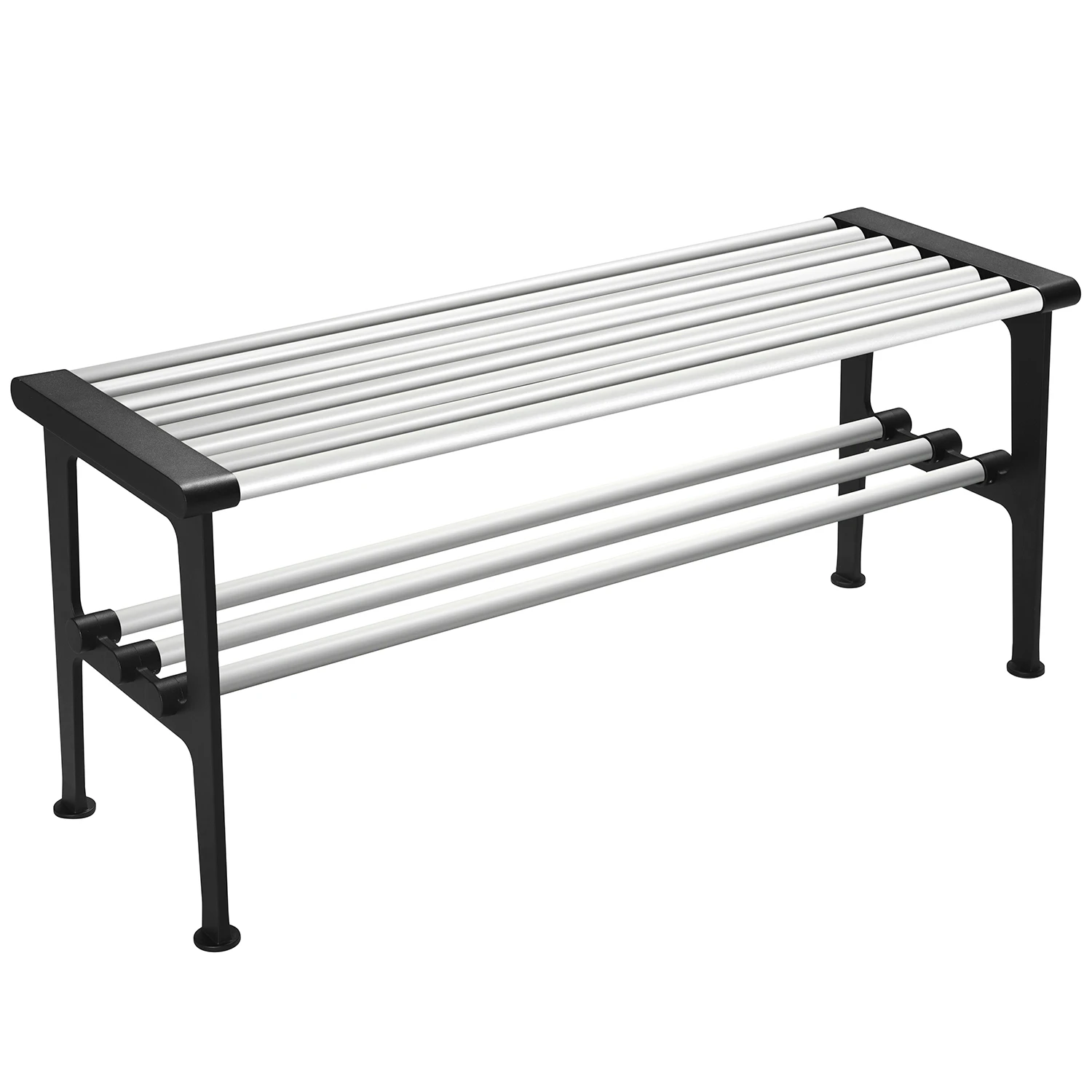 Essem Design Nostalgi B&auml;nk 100 Cm / - B&auml;nkar Aluminium Svart
