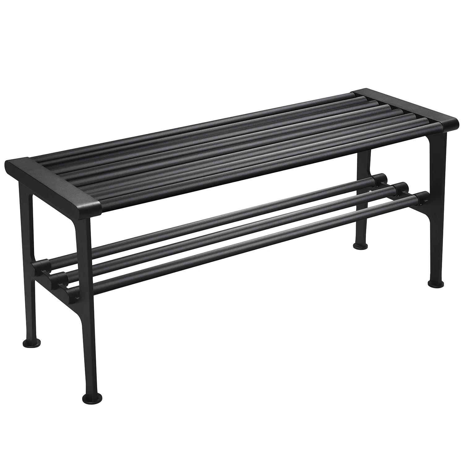 Essem Design Nostalgi B&auml;nk 100 Cm - B&auml;nkar Aluminium Svart
