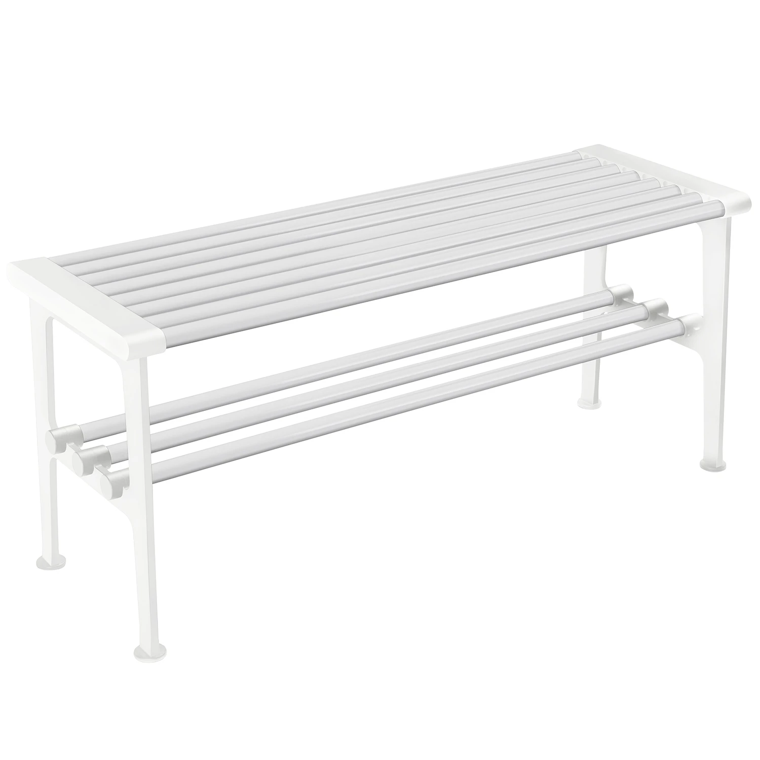 Essem Design Nostalgi B&auml;nk 100 Cm Vit - B&auml;nkar Aluminium