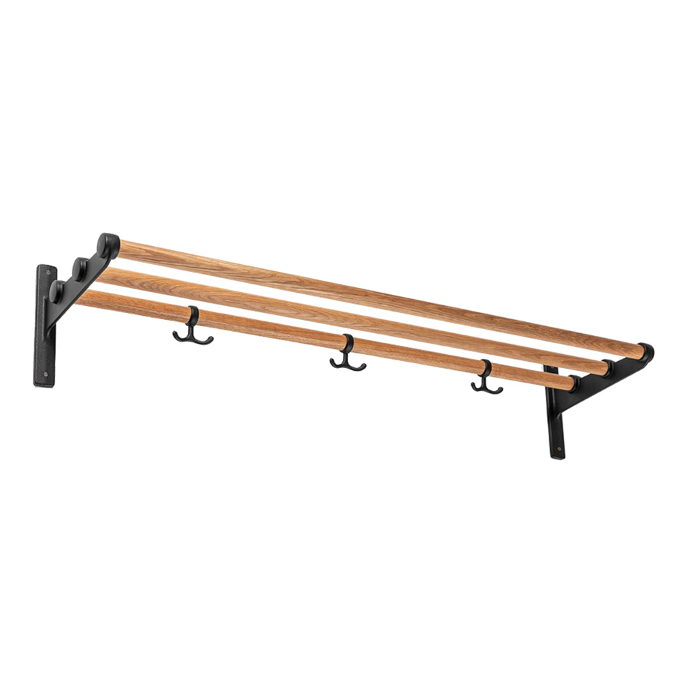 Essem Design Nostalgi Hatthylla / Skohylla 100 Cm / Ek - Skohyllor Aluminium Svart