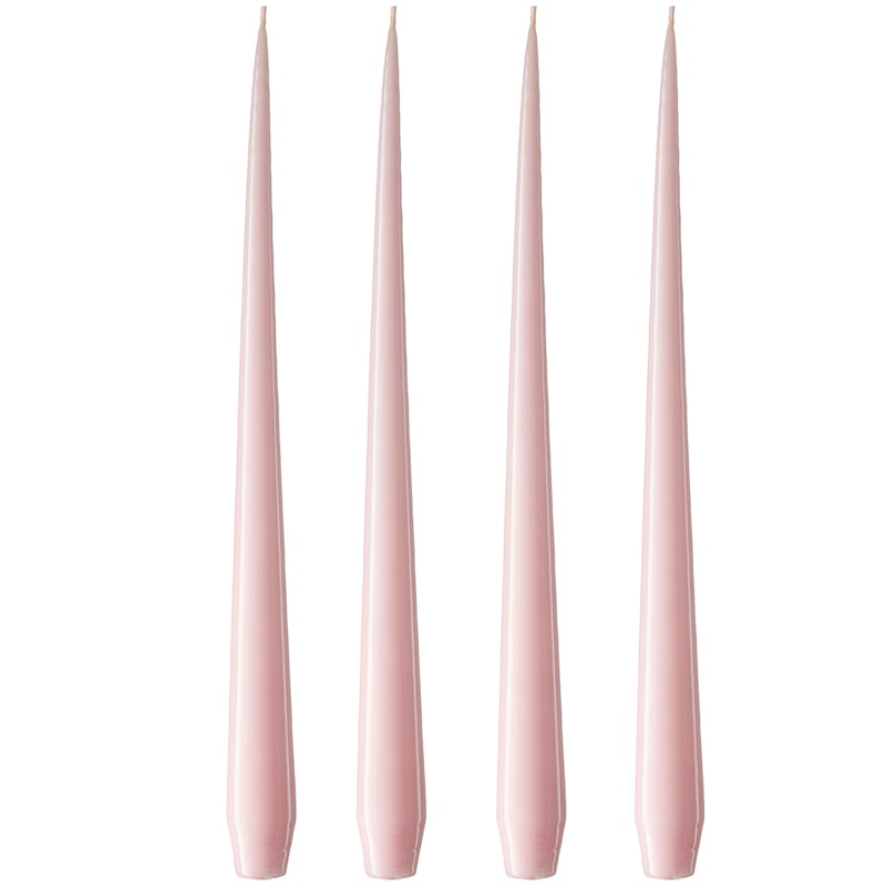 Antikljus Lackad 32 cm 4-pack, Rose Quartz