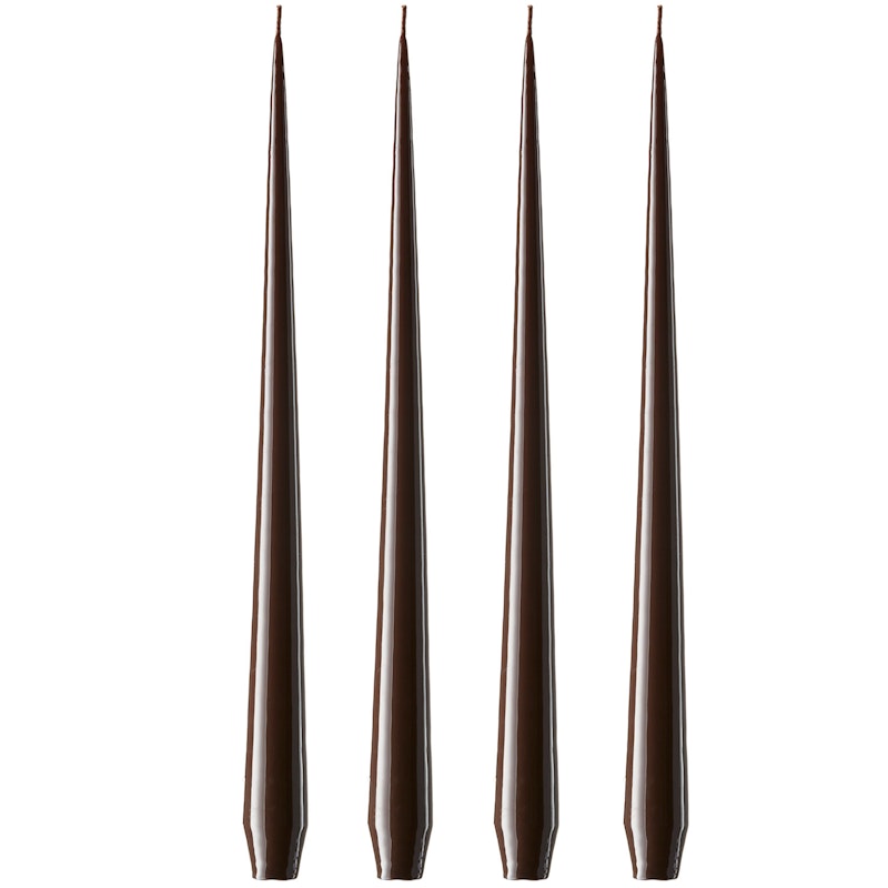 Antikljus Lackad 32 cm 4-pack, Espresso