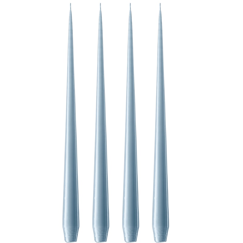 Antikljus Lackad 32 cm 4-pack, Dusty Blue