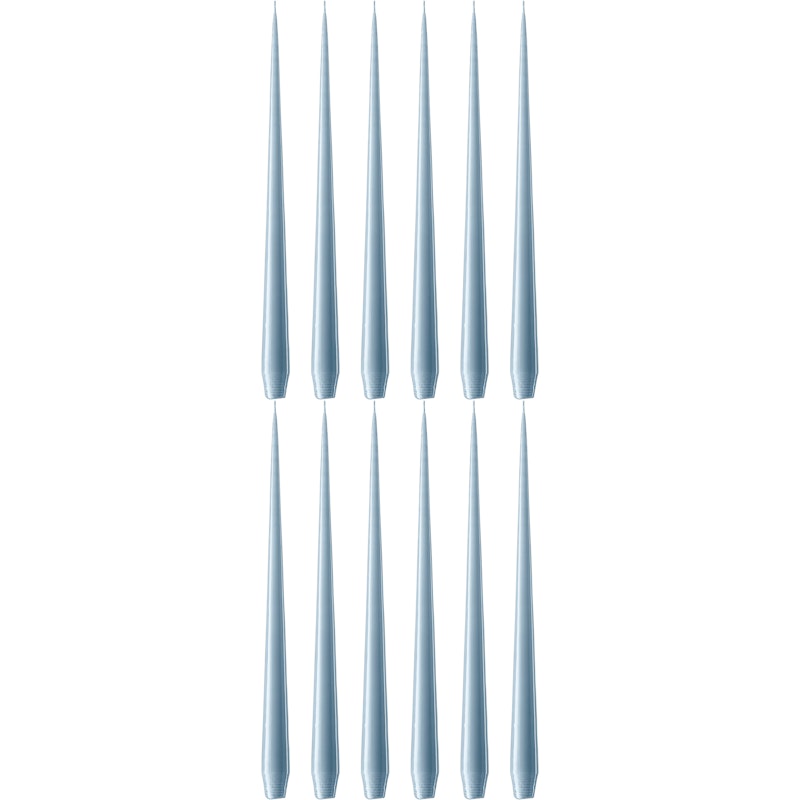 Antikljus Lackad 32 cm 12-pack, Dusty Blue