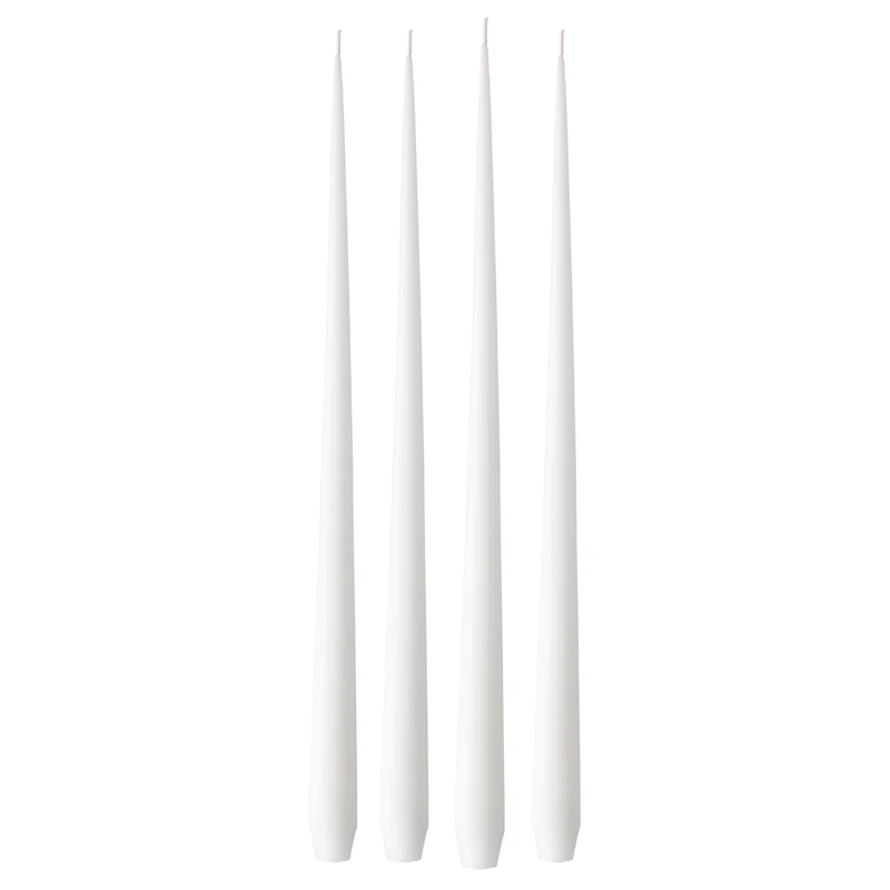 Antikljus Matt 42 cm 4-pack, Pure White