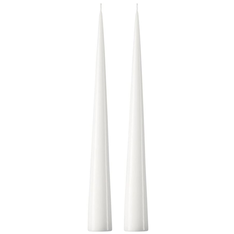 Ljus 37 cm 2-pack, Pure White