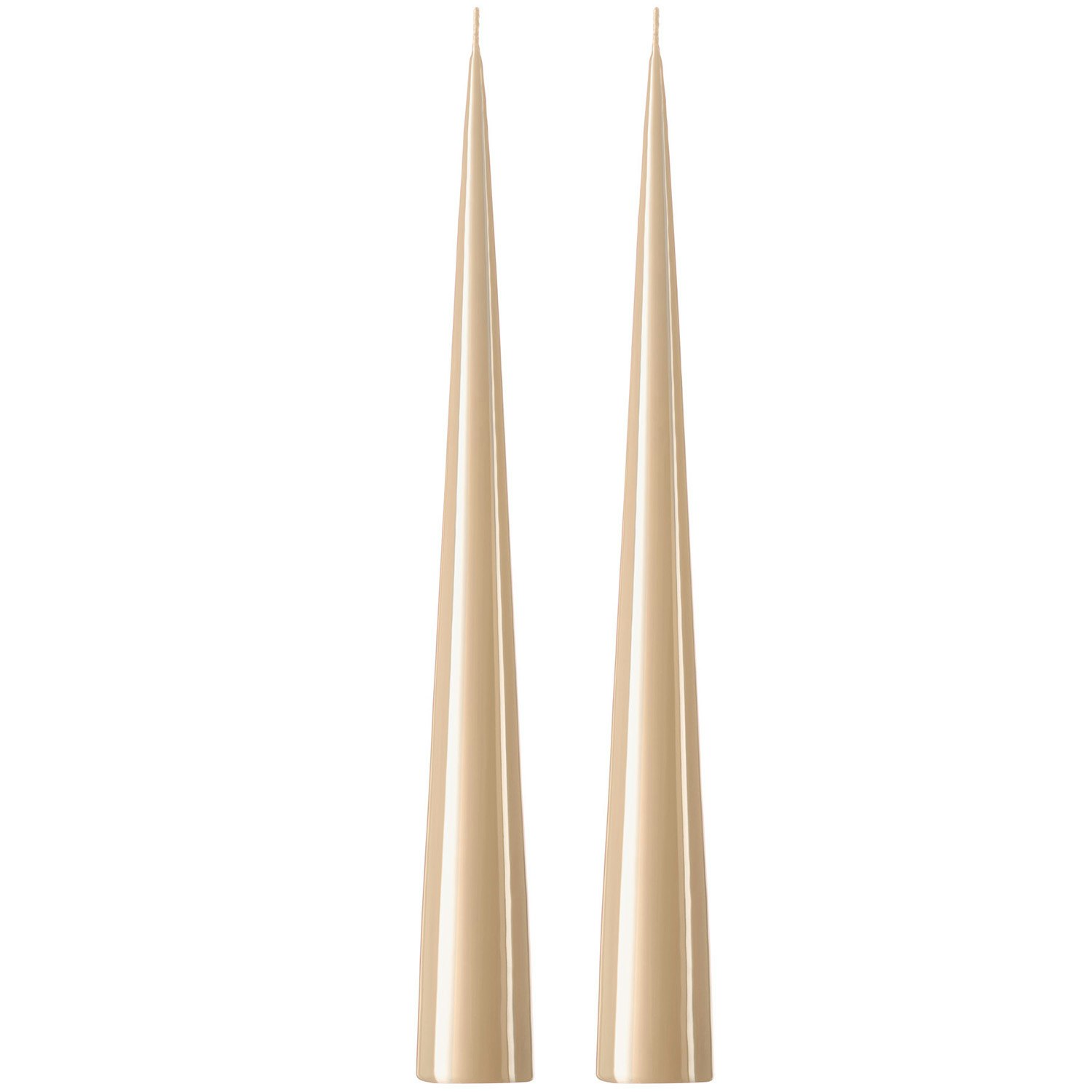 Ester & Erik Konljus Lackad 37 Cm 2-pack - Ljus Paraffin Ice Latte