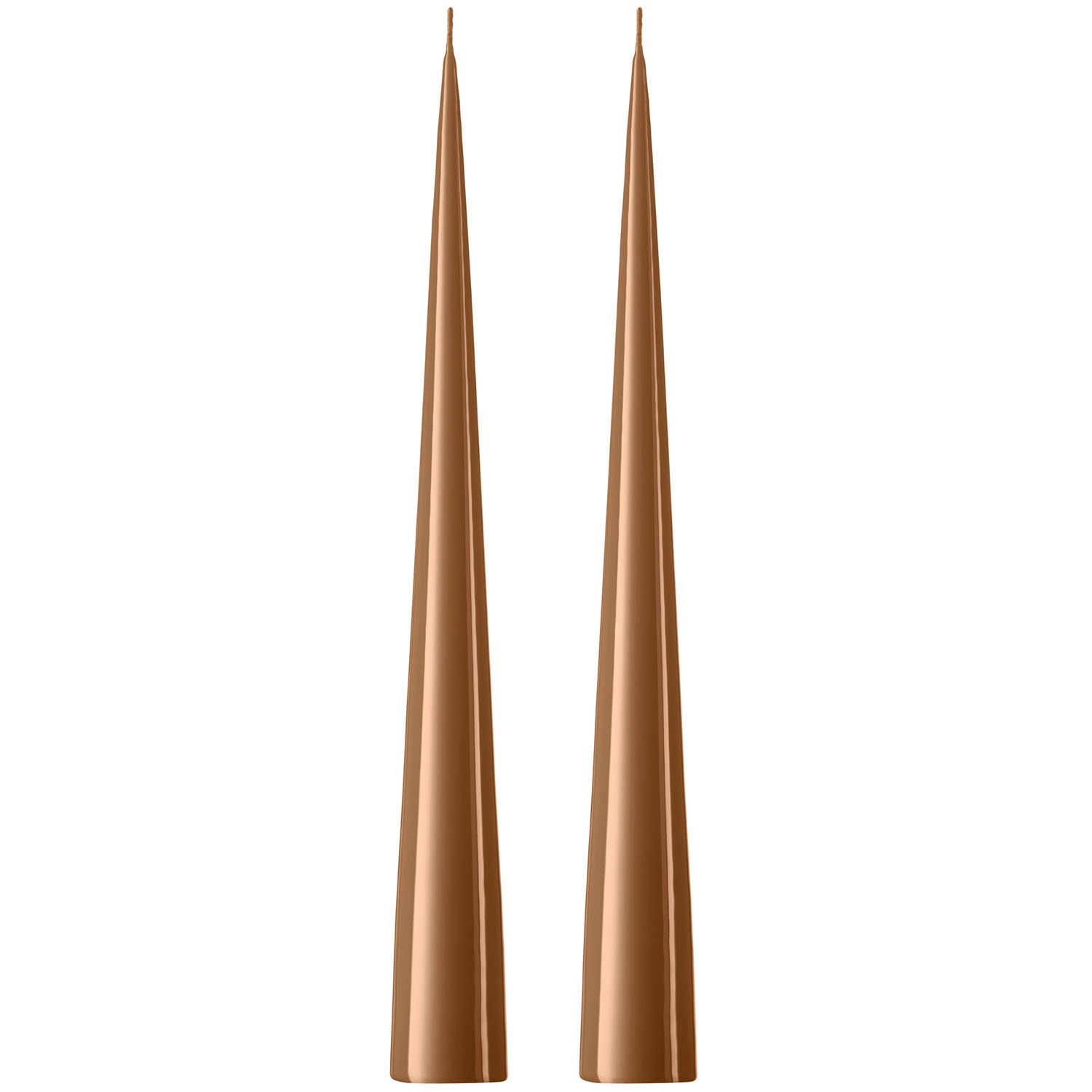 Ester & Erik Konljus Lackad 37 Cm 2-pack - Ljus Paraffin Raw toffee