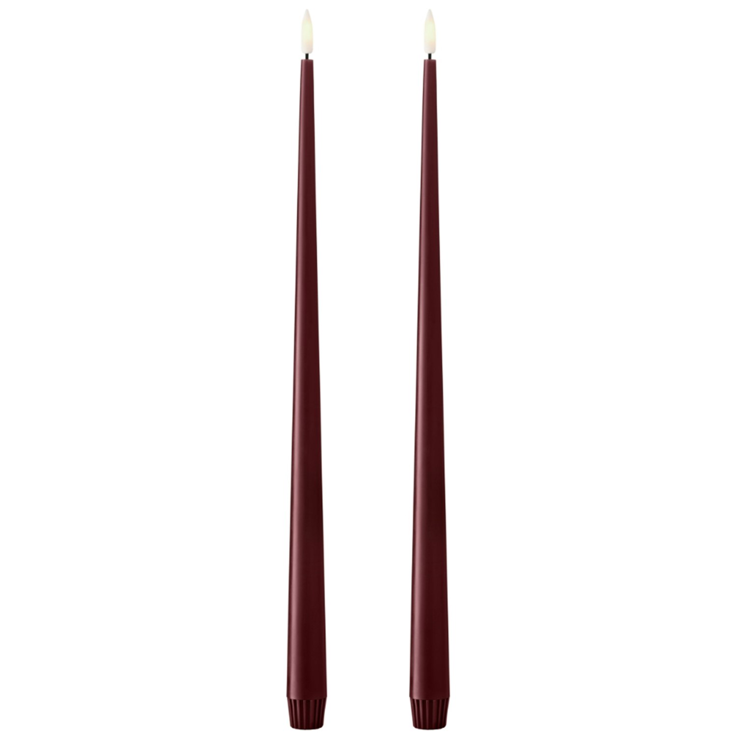 Ester & Erik Led-ljus 2-pack 40 Cm - LED-ljus Vax Deep Wine