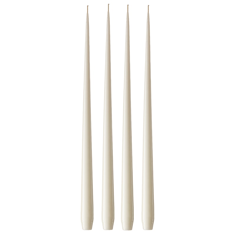 Antikljus Lackad 42 cm 4-pack, Ivory