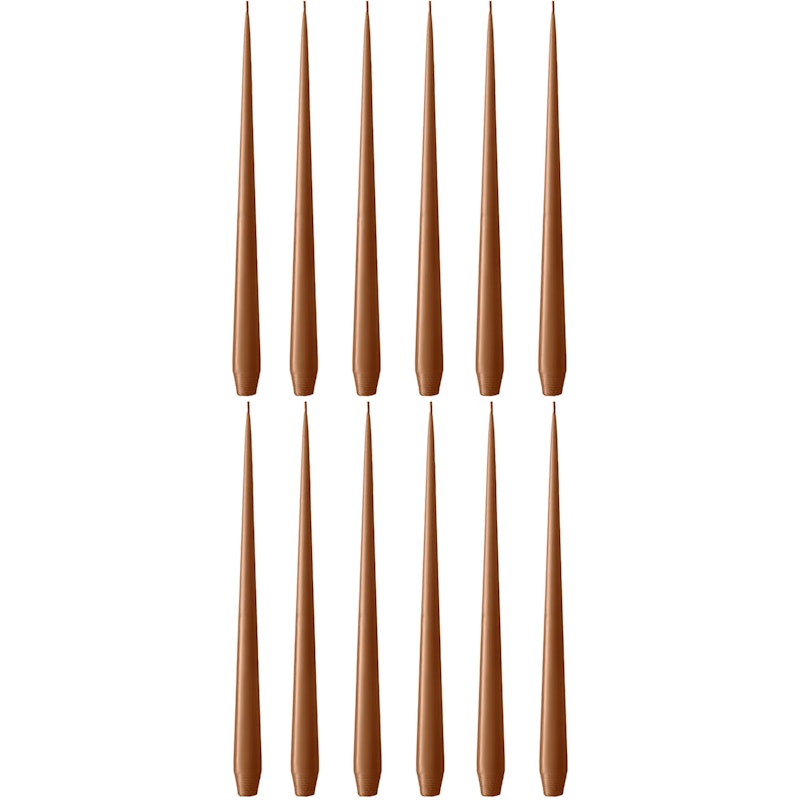 Taper Ljus 32 cm 12-pack Raw Toffee, Matt